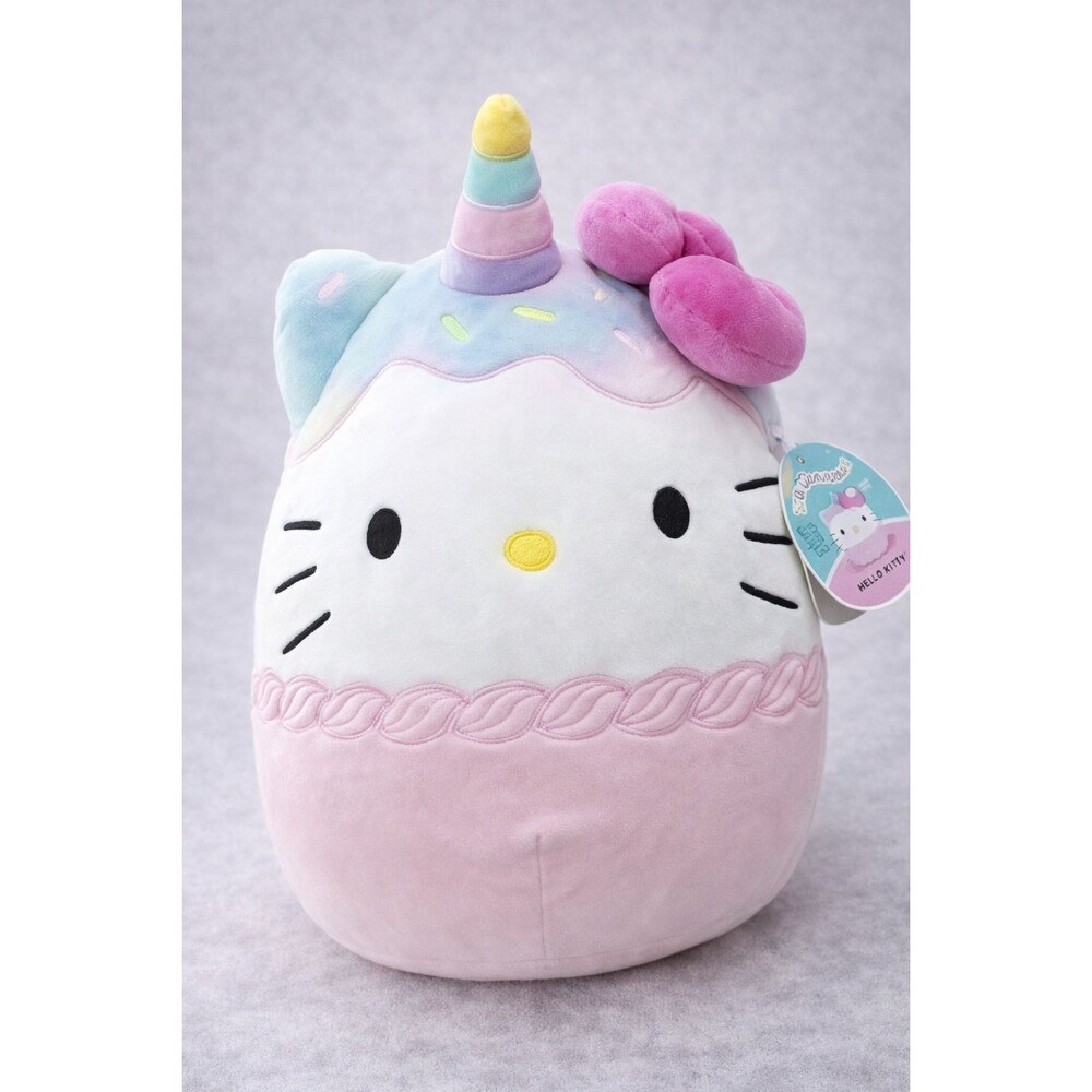 NWT Hello Kitty Unicorn Squishmallow 12" Sanrio Plush Pastel Kellytoy